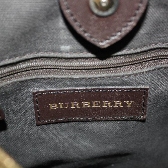 Burberry Northfield Convertible Tote Haymarket Coated Canvas Small Tote Bag - Picture 16 of 16